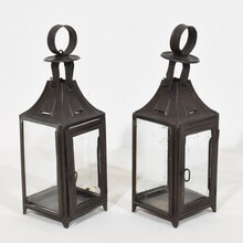 Collection of 5 metal lanterns, France circa 1850-1900