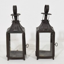 Collection of 5 metal lanterns, France circa 1850-1900