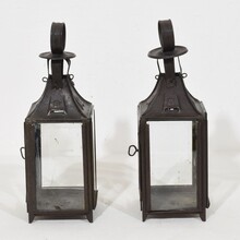 Collection of 5 metal lanterns, France circa 1850-1900