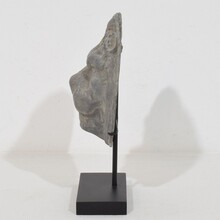 Lead lion head ornament, France circa 1650-1750