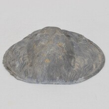 Lead lion head ornament, France circa 1650-1750