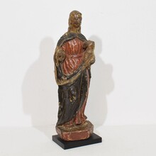 Baroque wooden Madonna with Child, France circa 1600-1700