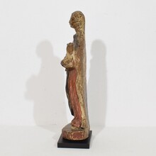 Baroque wooden Madonna with Child, France circa 1600-1700