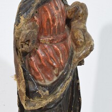 Baroque wooden Madonna with Child, France circa 1600-1700