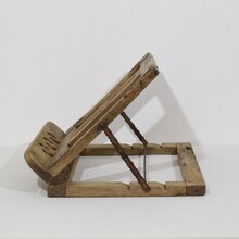 Carved wooden folding lectern in gothic style, France circa 1600-1700
