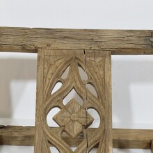 Carved wooden folding lectern in gothic style, France circa 1600-1700