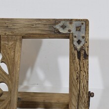 Carved wooden folding lectern in gothic style, France circa 1600-1700