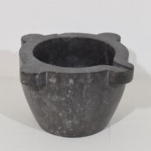 Black marble mortar, France circa 1750-1850