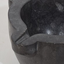 Black marble mortar, France circa 1750-1850