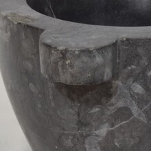 Black marble mortar, France circa 1750-1850