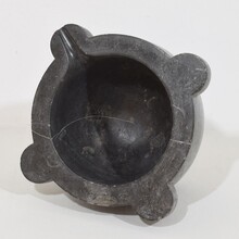 Black marble mortar, France circa 1750-1850