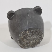 Black marble mortar, France circa 1750-1850