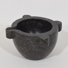 Black marble mortar, France circa 1750-1850