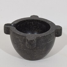 Black marble mortar, France circa 1750-1850