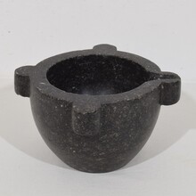 Black marble mortar, France circa 1750-1850