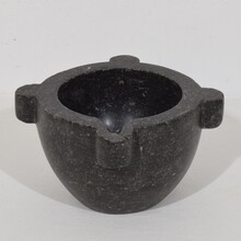 Black marble mortar, France circa 1750-1850