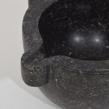 Black marble mortar, France circa 1750-1850