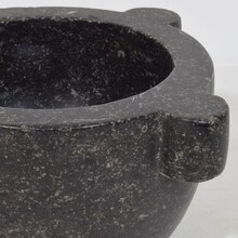 Black marble mortar, France circa 1750-1850