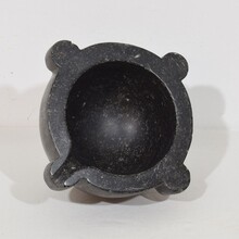 Black marble mortar, France circa 1750-1850