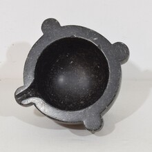 Black marble mortar, France circa 1750-1850