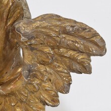 Baroque carved giltwood winged angel head, France circa 1700-1750