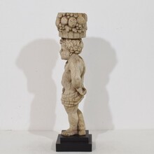 Hand carved oak caryatid figure, France circa 1750