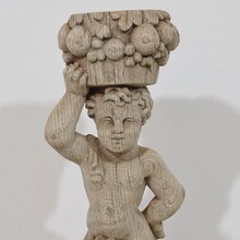 Hand carved oak caryatid figure, France circa 1750