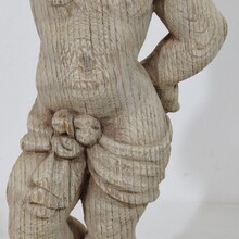 Hand carved oak caryatid figure, France circa 1750