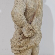 Hand carved oak caryatid figure, France circa 1750