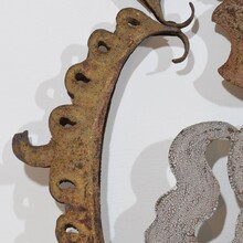 Forged iron folk art baroque tavern sign, France circa 1750