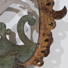 Forged iron folk art baroque tavern sign, France circa 1750