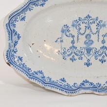 Glazed earthenware Rouen platter, France circa 1750