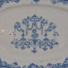 Glazed earthenware Rouen platter, France circa 1750