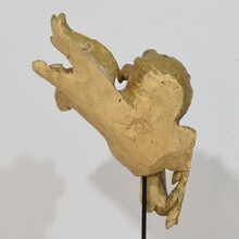 Hand carved baroque winged angel head, Italy circa 1750