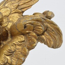 Hand carved baroque winged angel head, Italy circa 1750