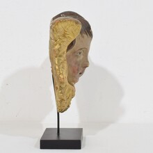 Hand carved baroque winged angel head, France circa 1750