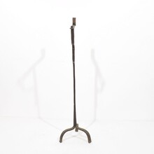 Hand forged iron candleholder, France circa 1700-1750