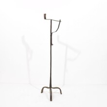 Hand forged iron candleholder, France circa 1700-1750