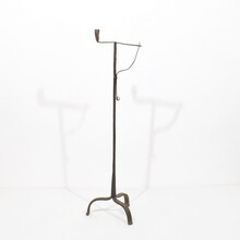 Hand forged iron candleholder, France circa 1700-1750