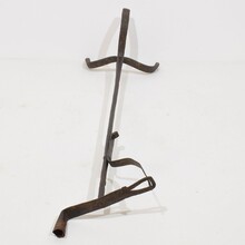 Hand forged iron candleholder, France circa 1700-1750