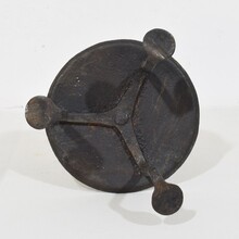 Hand forged rat de cave candleholder, France 18th century