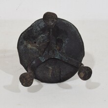 Hand forged rat de cave candleholder, France 18th century