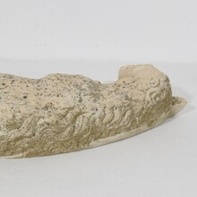 Marble baroque lamb of god fragment, France circa 1750- 1790