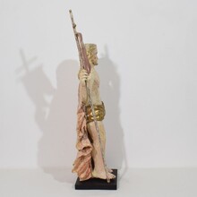 Risen Christ/ resurrection statue with flag, France circa 1750