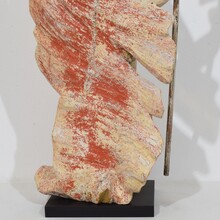 Risen Christ/ resurrection statue with flag, France circa 1750