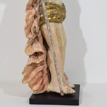 Risen Christ/ resurrection statue with flag, France circa 1750