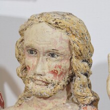 Risen Christ/ resurrection statue with flag, France circa 1750