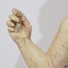 Risen Christ/ resurrection statue with flag, France circa 1750