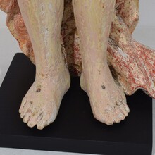 Risen Christ/ resurrection statue with flag, France circa 1750