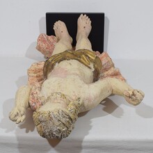 Risen Christ/ resurrection statue with flag, France circa 1750